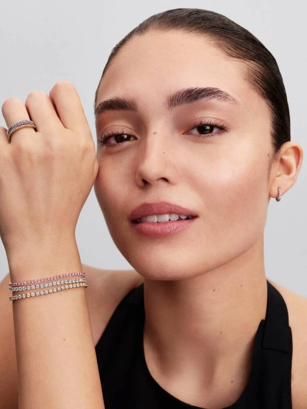 Pandora Pink Small Tennis Bracelet